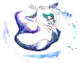 Zodiakens tecken: En karikatyr för varje tecken i zodiaken.